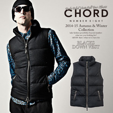 CHORD NUMBER EIGHT BLACKS DOWN VEST画像