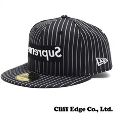 Supreme &times; COMME des GARCONS SHIR 5950 New Era Cap BLACK画像