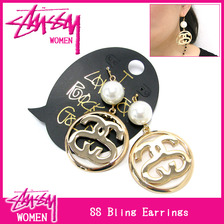 STUSSY WOMEN SS Bling Earrings 239013画像