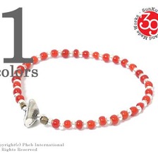 SunKu White Heart & Silver Beads Bracelet SK-037画像