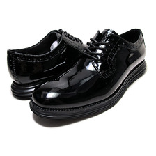 COLE HAAN LUNARGRAND PLAIN. TOE black patent C12642画像