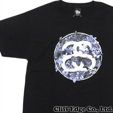 the POOL aoyama &times; STUSSY SS-LINK TEE BLACKxBLACK画像