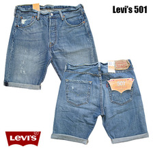 Levi's 501 ロールアップショーツ 34512-0021画像