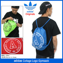 adidas Collage Logo Gymsack Originals M30554/M30555/M30556画像