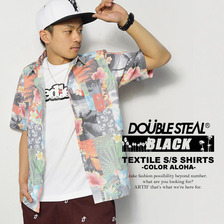 DOUBLE STEAL BLACK PHOTO ALOHA S/S SHIRT 743-35204B画像