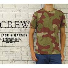 WALLACE&BARNES カモ柄 ヘンリーネック Tシャツ画像