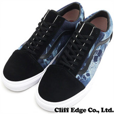 VANS Old Skool (Suede/Denim) Blk/ChlPppr VN-0VOKDTF画像