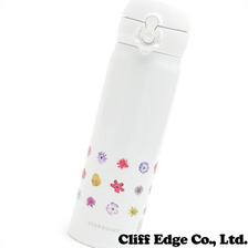 STARBUCKS x Fragment Design ハンディーステンレスボトル14フラワー(500ml) WHITE画像