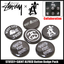 STUSSY &times; SAINT ALFRED Button Badge Pack 338069画像