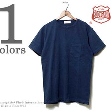 BODYGARD インディゴ クルーネック ポケットTシャツ画像