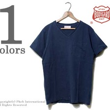 BODYGARD インディゴ Vネック ポケットTシャツ画像