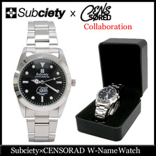 Subciety &times; CENSORAD W-Name Watch SZA101-A画像