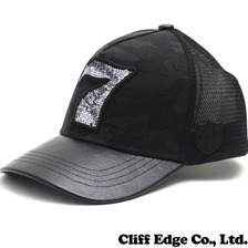 YOSHINORI KOTAKE DESIGN x ESTNATION LUXURY 7ロゴ CAMO メッシュキャップ BLACK画像