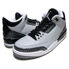 NIKE AIR JORDAN 3 RETRO w.gry/m.slv-blk-wht 136064-004画像
