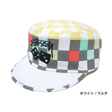 STUSSY WOMEN Checkerboard Cap 232016画像