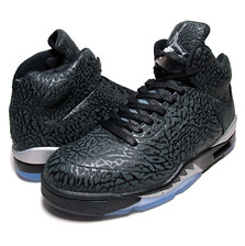 NIKE AIR JORDAN 5 3LAB5 "BLACK METALLIC" blk/blk-m.slv 599581-003画像