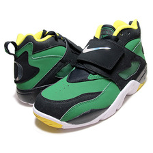 NIKE AIR DIAMOND TURF "Oregon Ducks" a.grn/wht-blk-yel 309434-302画像