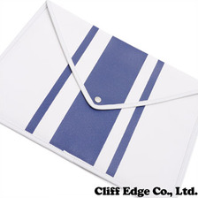 the POOL aoyama ENVELOPE PC CASE (13inch) STRIPE WHITExNAVY画像