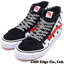 STUSSY &times; VANS OG SK8-Hi LX Black/8 Ball(White/Red)画像