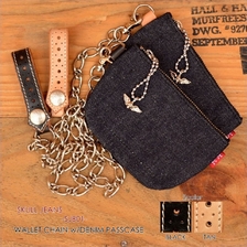 SKULL JEANS ウォレットチェーンw/パスケース画像