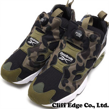 A BATHING APE x Reebok x mita sneakers INSTAPUMP FURY OG BLACK/EARTH/GREEN/STEEL画像
