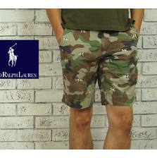 POLO RALPH LAUREN マルチ ハウンド ドッグ刺繍 カモ ショーツ画像