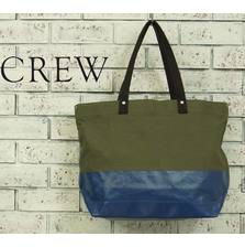 J.CREW キャンバス&times;ラバー トート バック画像