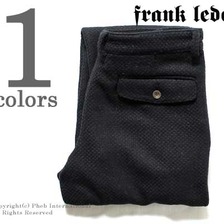 FRANK LEDER ブラック/ブルーウール パンツ 0423002画像