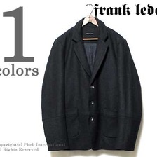 FRANK LEDER ブラック/ブルーウール ジャケット 0422001画像