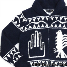 Ron Herman &times; Barefoot Dreams Cowichan Cardigan NAVY画像