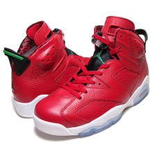 NIKE AIR JORDAN 6 RETRO SPIZIKE VARSITY RED/BLACK-WHITE-CLASSIC GREEN 694091-625画像