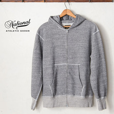NATIONAL ATHLETIC GOODS ZIP PARKA DARK GREY画像