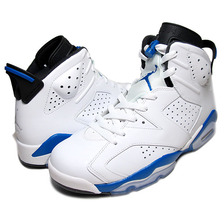 NIKE AIR JORDAN 6 RETRO "Sport Blue" wht/sport blu-blk 384664-107画像
