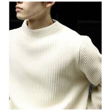 ANDERSEN-ANDERSEN NAVY CREWNECK 5GG画像