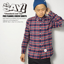 SAY! FREE FEANNEL CHECK SHIRTS画像