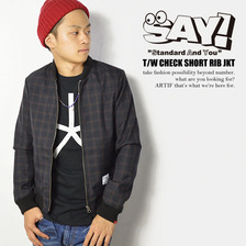 SAY! T/W CHECK SHORT RIB JKT画像