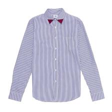 MR.GENTLEMAN STRIPE SHIRTS W/TRIANGLE COLLAR MG14F-SH03画像
