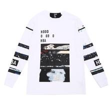 HOOD BY AIR. LAYERED GRAPHIC LS TEE WHITE HBAF14-KT62-CWA画像