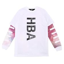 HOOD BY AIR. DOUBLE SLEEVE TEE WHITE HBAF14-KT54-CWA画像
