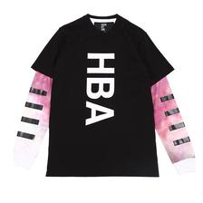 HOOD BY AIR. DOUBLE SLEEVE TEE BLACK HBAF14-KT54-CWB画像
