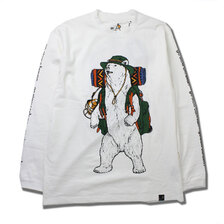 go slow caravan USA/C 野営クマSPロングスリーブTEE 391901画像