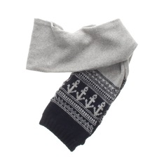 FISHERMAN OUT OF IRELAND アンカー柄 ウール マフラー画像