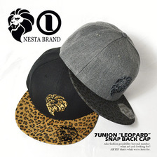 NESTA BRAND &times; 7UNION SNAP BACK CAP LEOPARD 7U1404F画像
