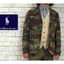 POLO RALPH LAUREN 迷彩 カモフラ テーラード ジャケット画像