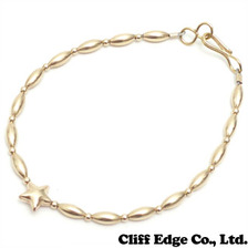 THE BINGO BROTHERS ゴールドパイプ スターブレスレット GOLD画像