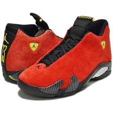 NIKE AIR JORDAN 14 RETRO "FERRARI" c.red/blk-vbrnt yel-anth 654459-670画像