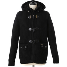 Bark SHORT DUFFLE COAT BLACK 42B8001画像