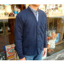 DUBBLE WORKS Lot 84012 INDIGO SWEAT CARDIGAN画像