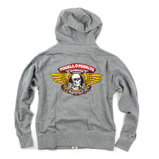POWELL-PERALTA WINGED RIPPER ZIP HOODY画像
