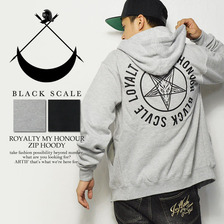 BLACK SCALE ROYALTY IS MY HONOUR ZIP HOODY BSLK-013画像